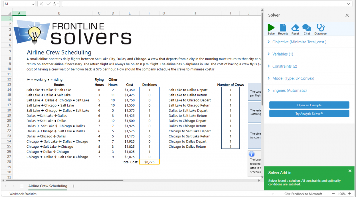 Airline Crew Scheduling Solved